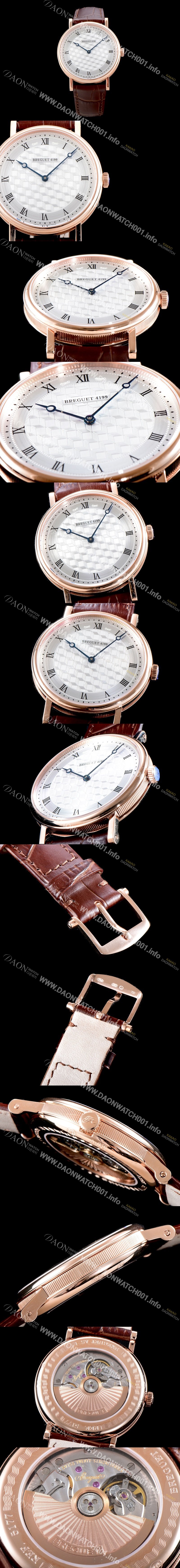 홍콩명품 [브레게] 남성용 인기제품 클래식 5967BA/11/9W6 38mm 오토매틱 신제품!! 18K 로즈골드 실버 길로쉐 패턴 다이얼 오토매틱 무브먼트 BRG0411