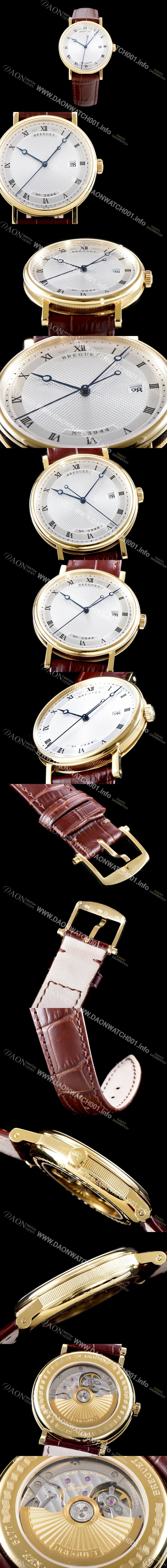 홍콩명품 [브레게] 남성용 인기제품 클래식 5177BR/15/9V6 38mm 오토매틱 신제품!! 18K 옐로우골드 실버 길로쉐 패턴 다이얼 오토매틱 무브먼트 BRG0413