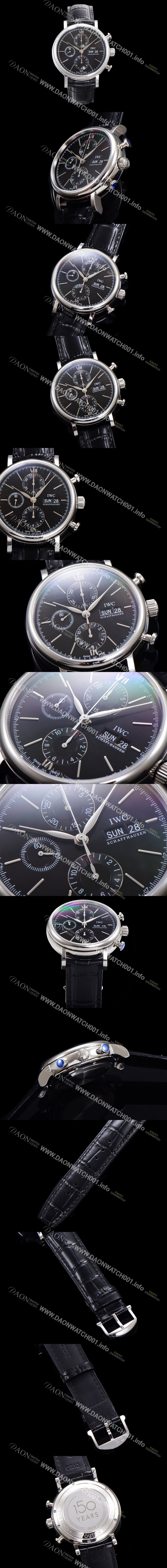 홍콩명품 [아이더블유씨] 남성용 포르토피노 IW391008 오토매틱 무브먼트 42미리 블랙 다이얼 IWC71016