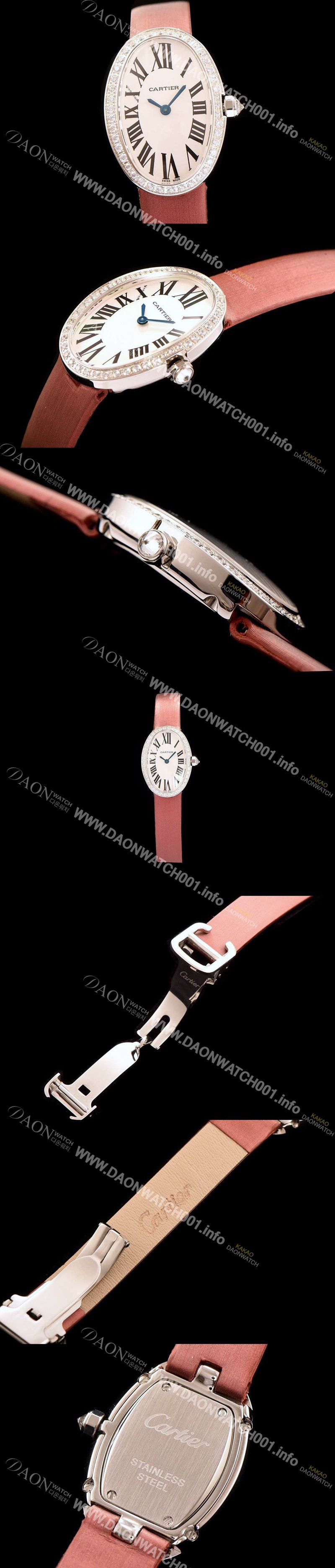 홍콩명품 [까르띠에] 여성용 베누아 화이트 쿼츠 무브먼트 CAR0500