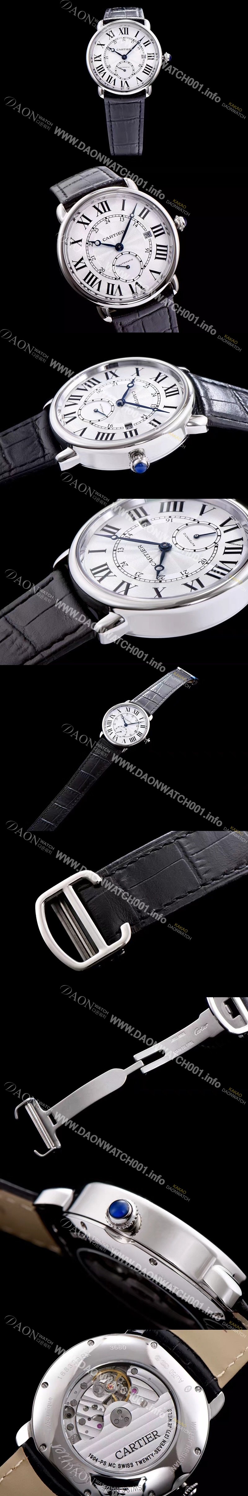 홍콩명품 [까르띠에] 남성용 롱드 솔로 드 까르띠에 WR007018 화이트 다이얼 오토매틱 무브먼트 CAR0530