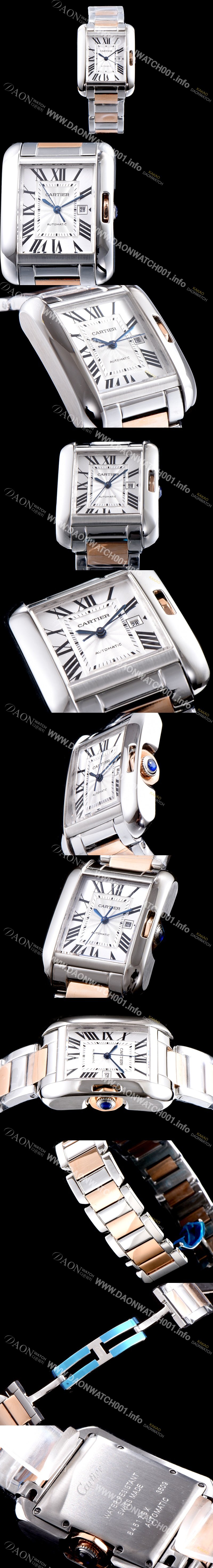 홍콩명품 [까르띠에] 남성용 탱크 W5310007 화이트 다이얼 쿼츠 므브먼트 CAR0531