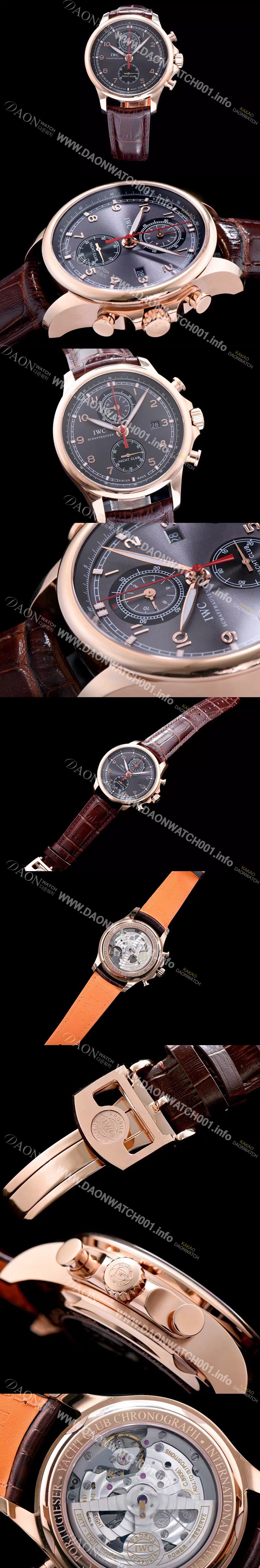 홍콩명품 [아이더블유씨] 남성용 요트클럽 그레이 다이얼 오토매틱 무브먼트 IWC0200