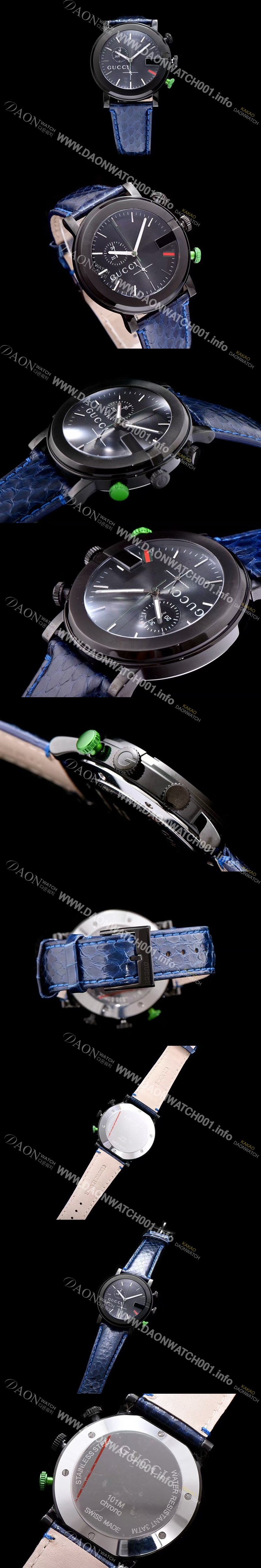 홍콩명품 [구찌] 남성용 G-타임리스 블랙 다이얼 스위스 쿼츠 무브먼트 GUC4240