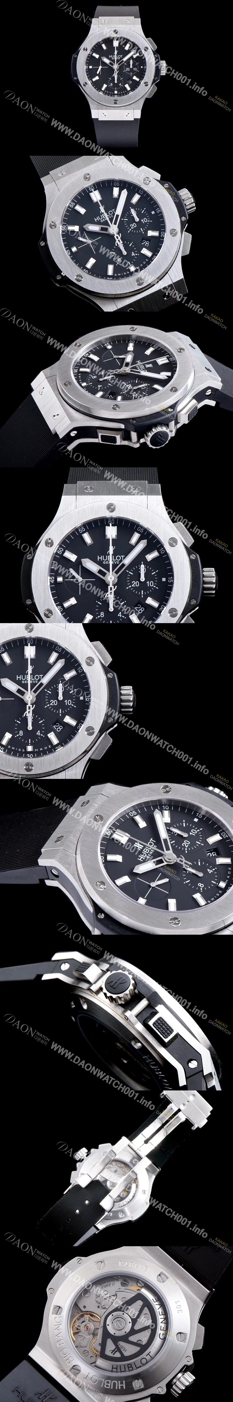 홍콩명품 [휴블렛] 남성용 빅뱅 블랙 다이얼 오토매틱 무브먼트 HUB0400