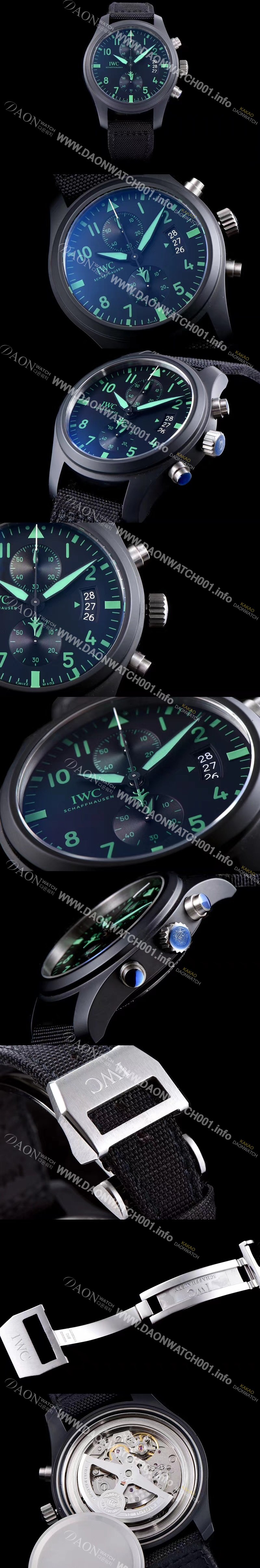 홍콩명품 [아이더블유씨] 남성용 1:1베스트 에디션 탑건 세라믹 V6F 블랙다이얼 IWC0202