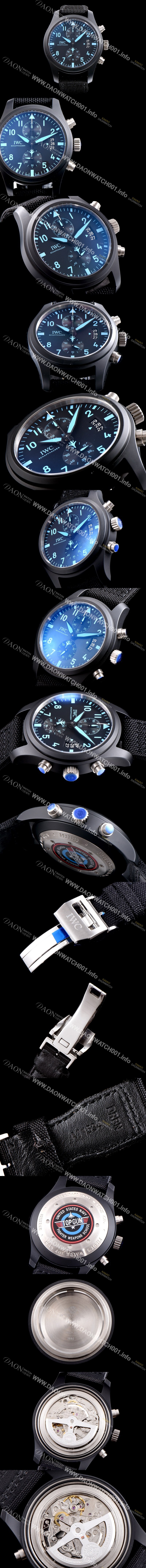 홍콩명품 [아이더블유씨] 남성용 에디션 탑건 IW388003 세라믹 블랙다이얼 IWC0201