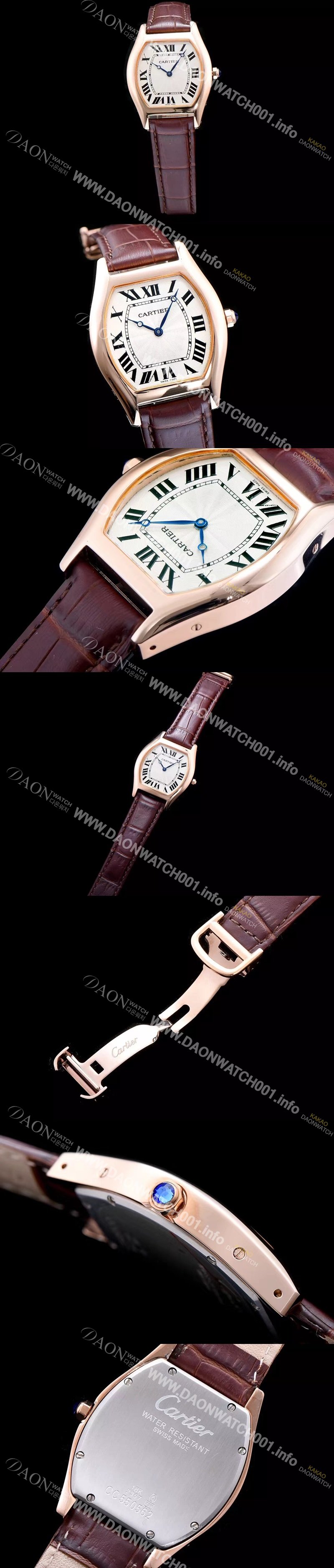 홍콩명품 [까르띠에] 남성용 토르튜 W1556362화이트 다이얼 스위스 쿼츠 무브먼트 CAR0543