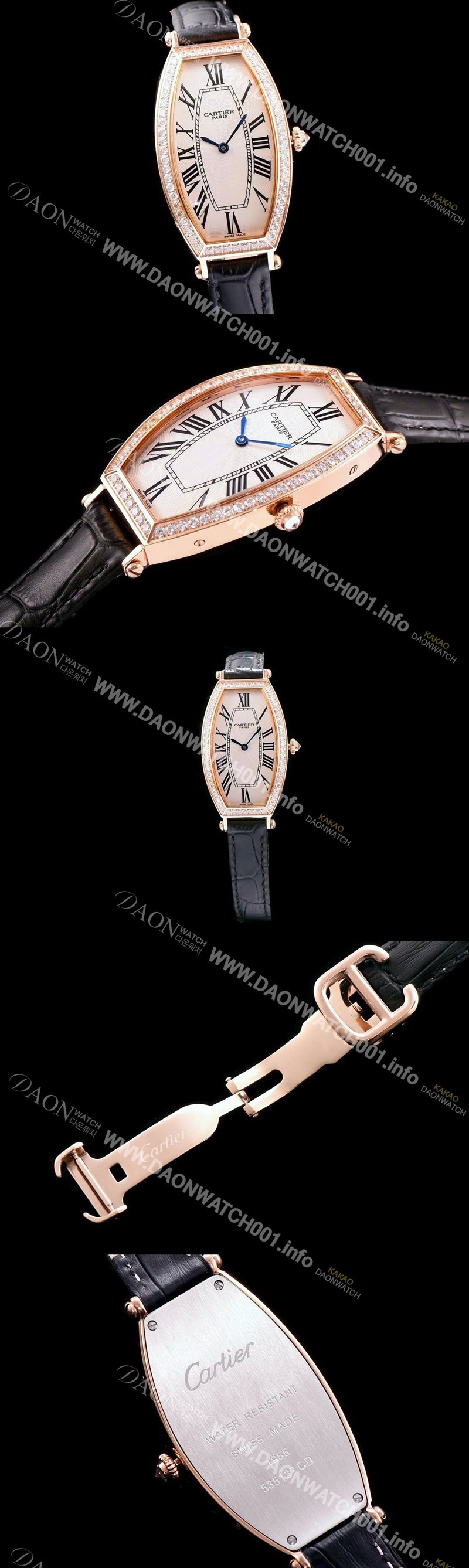 홍콩명품 [까르띠에] 여성용 토노 화이트 다이얼 다이아몬드 주얼리 세팅 쿼츠 무브먼트 CAR0111