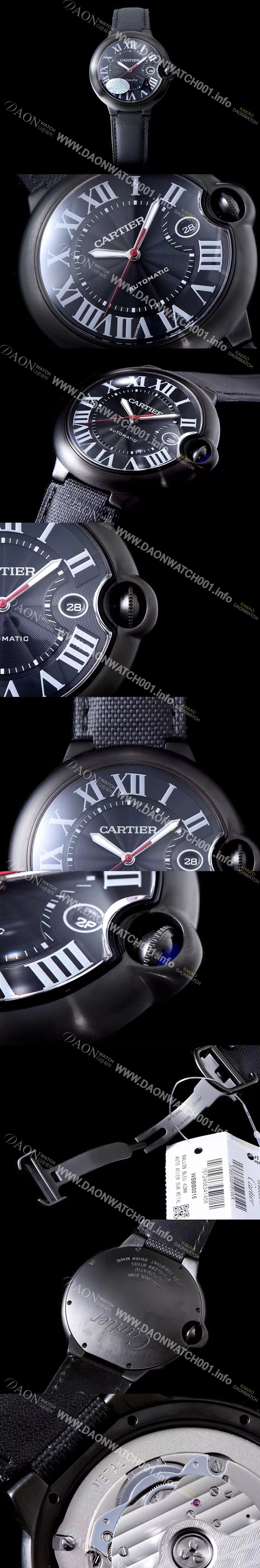 홍콩명품 [까르띠에] 남여공용 발롱블루 WSBB0015 블랙 다이얼 오토매틱 무브먼트 CAR0100