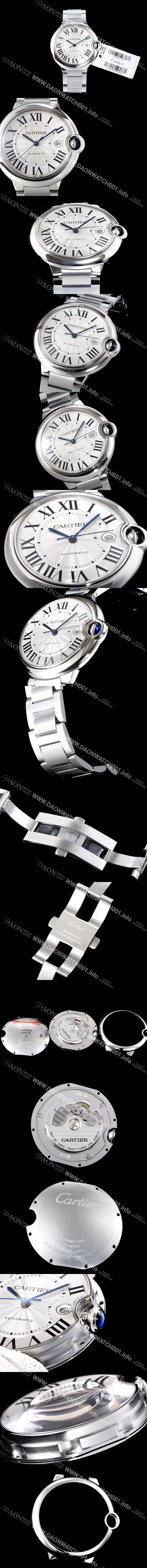홍콩명품 [까르띠에] 남성용 2019신상 발롱블루 W69012Z4 42mm 화이트 다이얼 오토매틱 무브먼트 CAR0504
