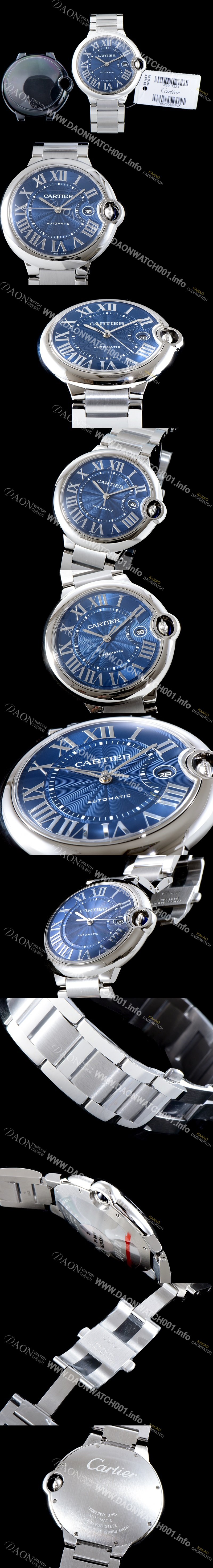 홍콩명품 [까르띠에] 남성용 2019신상 발롱블루 WSBB0025 42mm 블루 다이얼 오토매틱 무브먼트 CAR0106