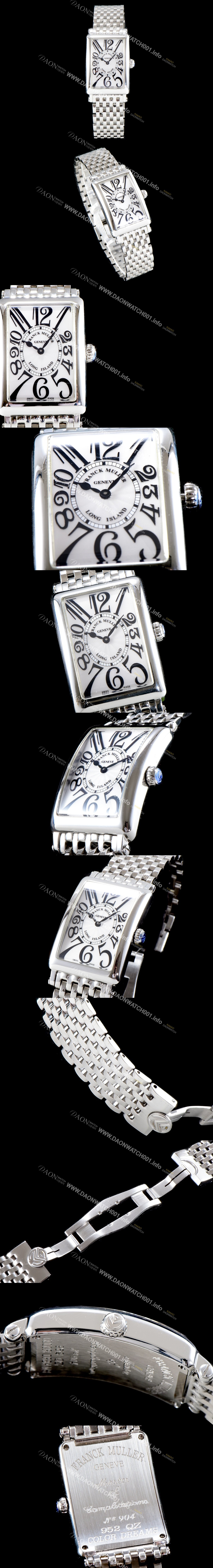 홍콩명품 [프랭크뮬러] 여성용 롱아일렌드 952 QZ 컬력션 화이트 썬더스트 다이얼 스위스 쿼츠 무브먼트 FRA0421