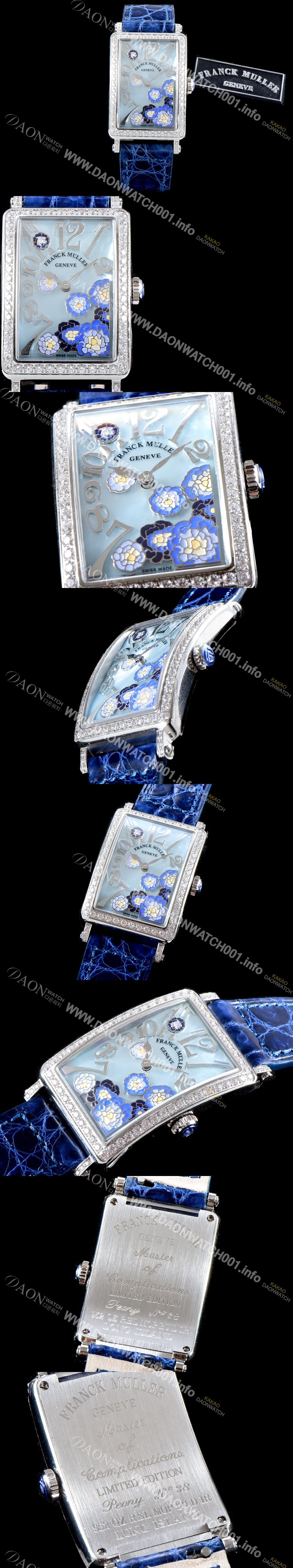 홍콩명품 [프랭크뮬러] 여성용 롱아일렌드 952 QZ ORC D 1R 컬력션 최상급 퀄리티의 쥬얼셋팅 케이스 마더 오브 펄 다이얼 스위스 쿼츠 무브먼트 FRA0413