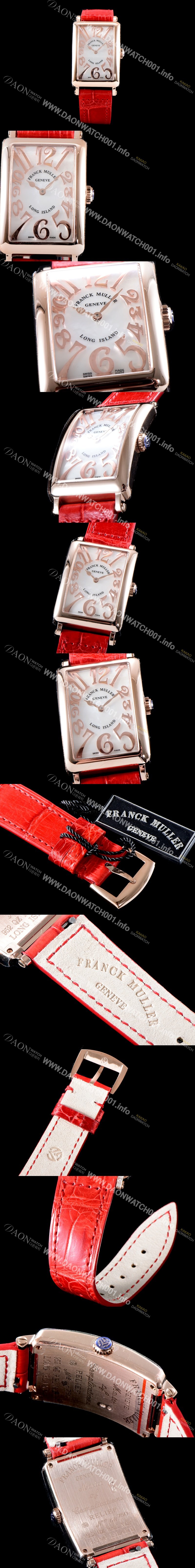 홍콩명품 [프랭크뮬러] 여성용 롱아일렌드 952 QZ REL 컬력션 18K 로즈골드 케이스 마더 오브 펄 다이얼 스위스 쿼츠 무브먼트 FRA0414