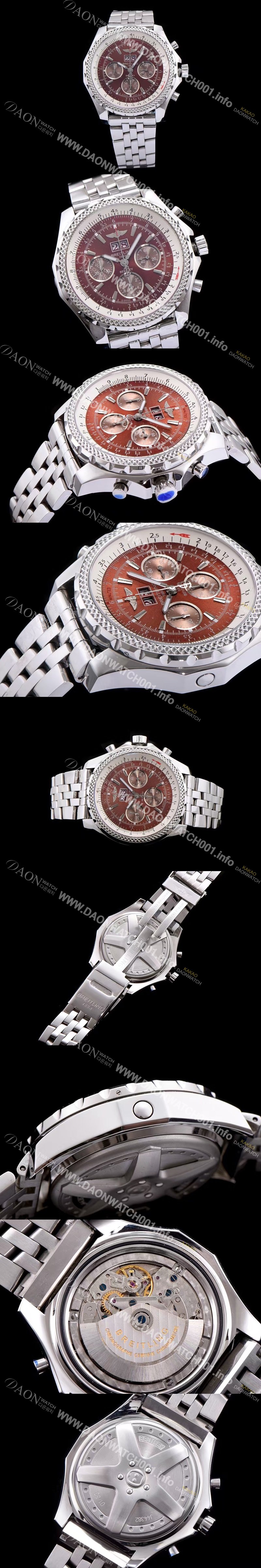 홍콩명품 [브라이틀링] 남성용 밴틀리 6.75 빅데이트 브라운 다이얼 BRE0402