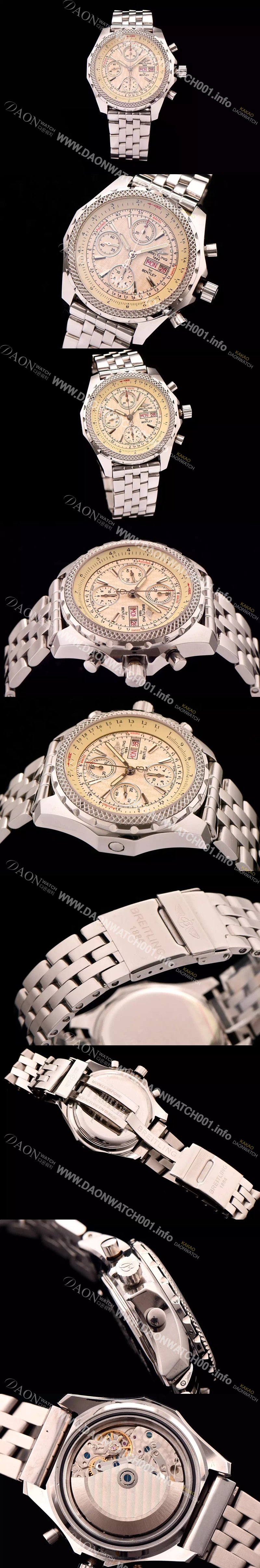 홍콩명품 [브라이틀링] 남성용 벤틀리 지티2 크로노 그래프 화이트 다이얼 BRE0412