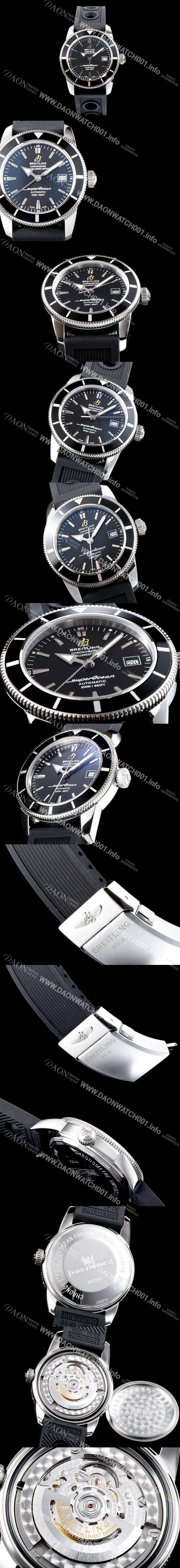 홍콩명품 [브라이틀링] 남성용 데일리워치 베스트!!슈퍼오션II A1732136/BA61(Ocean Racer 헤리티지 블랙 다이얼 스위스 ETA 2824-A2 무브먼트 BRE0212