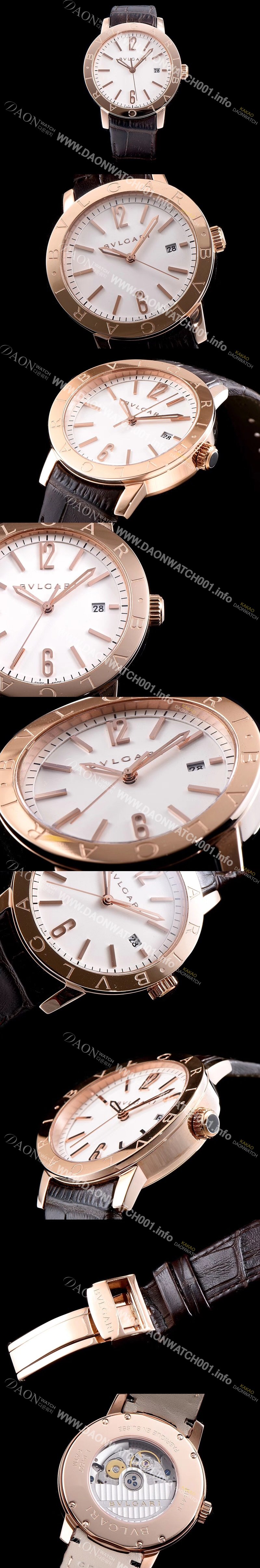 홍콩명품 불가리 소티리오 불가리 9015 오토매틱 무브먼트 화이트다이얼 BVL4220