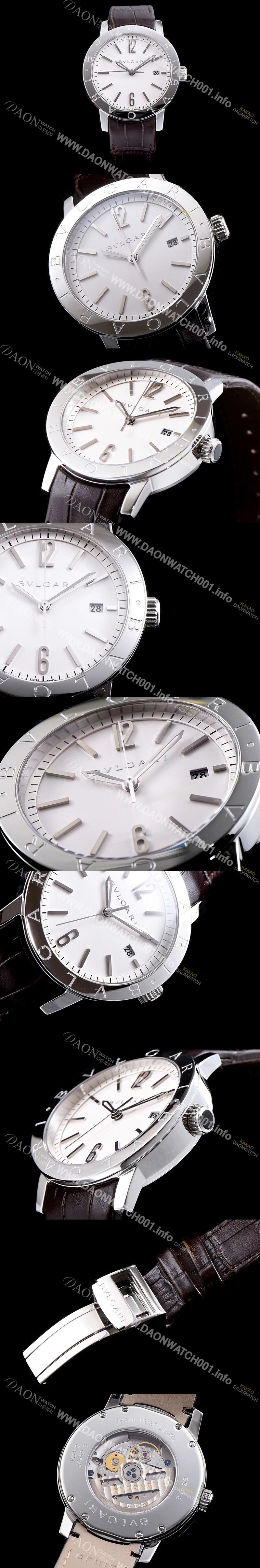 홍콩명품 불가리 소티리오 불가리 9015 오토매틱 무브먼트 화이트다이얼 BVL4225