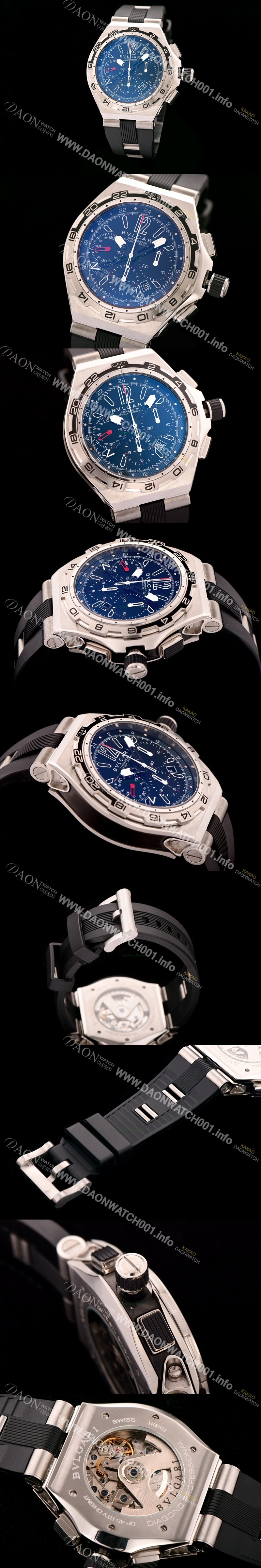 홍콩명품 [불가리] 남성용 디아고노 프로페셔날 엑스-프로 지엠티 블랙다이얼 BVL4220