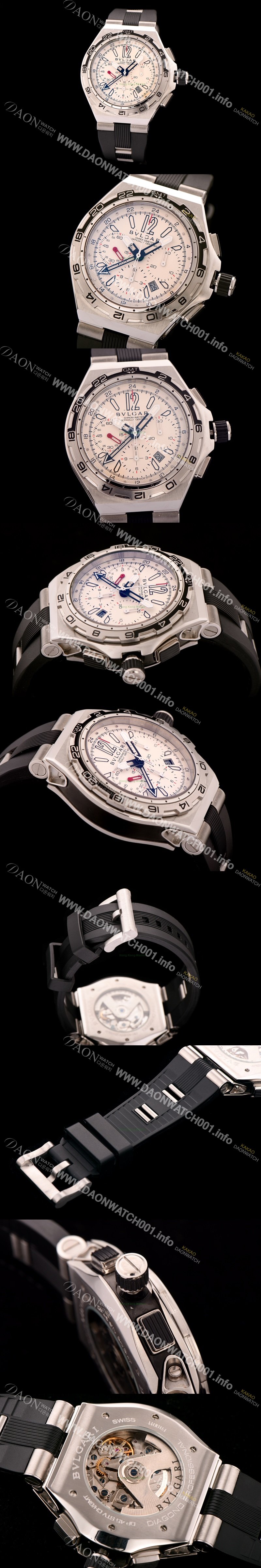 홍콩명품 [불가리] 남성용 디아고노 프로페셔날 엑스-프로 지엠티 화이트다이얼 BVL4225