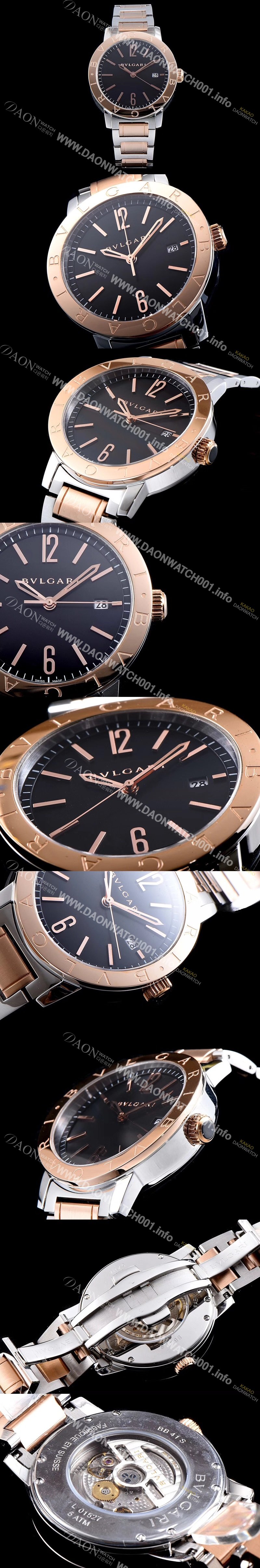 홍콩명품 [불가리] 남성용 소티리오 불가리 9015 오토매틱 무브먼트 블루다이얼 BVL4220