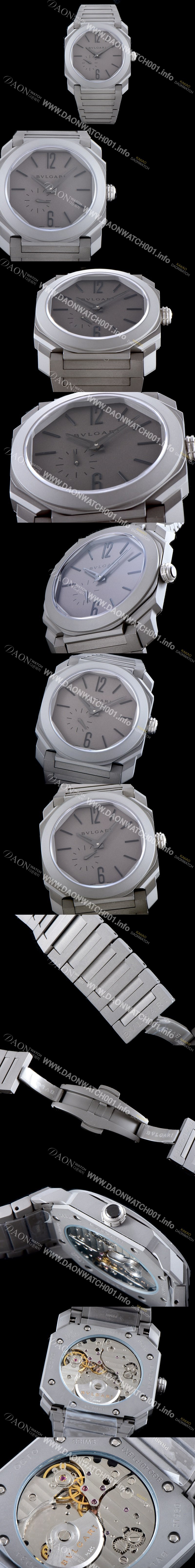 홍콩명품 [불가리] 남성용 옥토 피니씨모 102713 BGO40C14TTXTAUTO 티타늄 샌드 블래스팅 그레이 다이얼 오토매틱 무브먼트 BVL4309