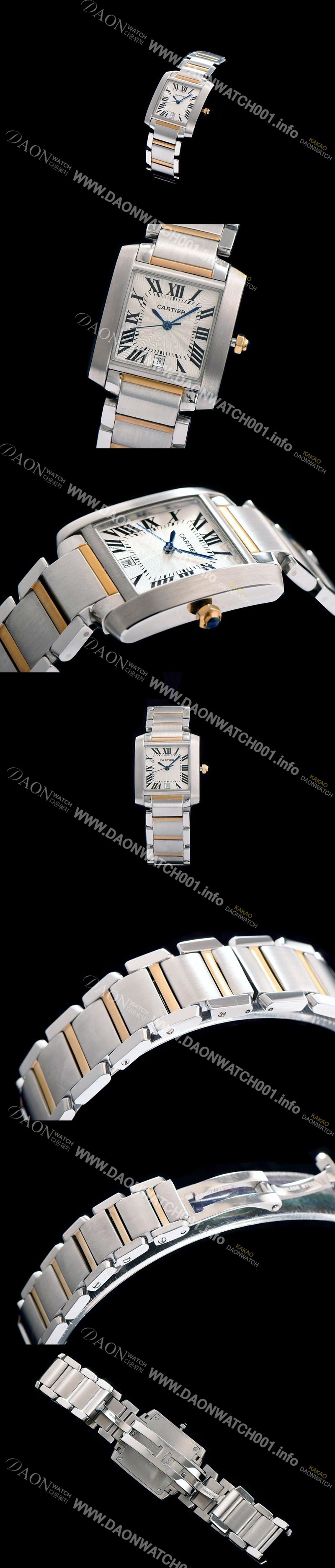 홍콩명품 [까르띠에] 여성용 탱크 스위스 쿼츠 화이트 다이얼 커플 화이트다이얼 CAR0310