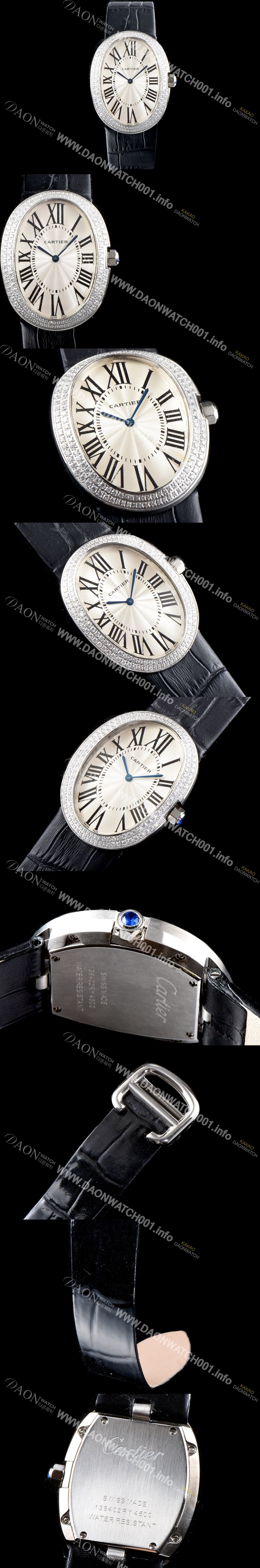 홍콩명품 [까르띠에] 여성용//커플 베누아 스위스 쿼츠 쥬얼리 베젤 화이트 다이얼 CAR0340
