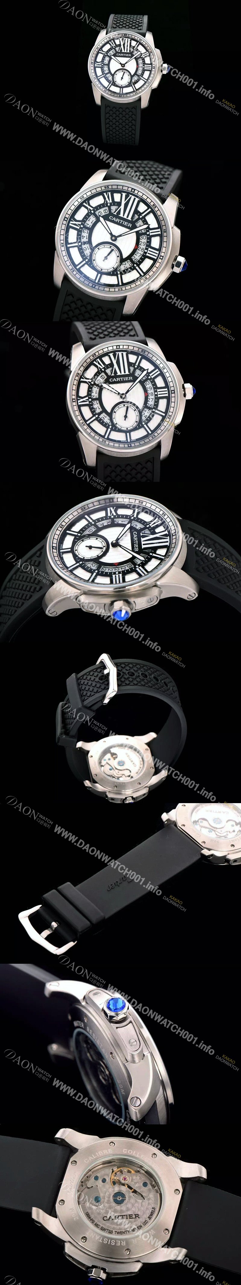 홍콩명품 [까르띠에] 남성용 칼리브 드 까르띠에 스위스 2824 오토매틱 무브먼트 CAR0351