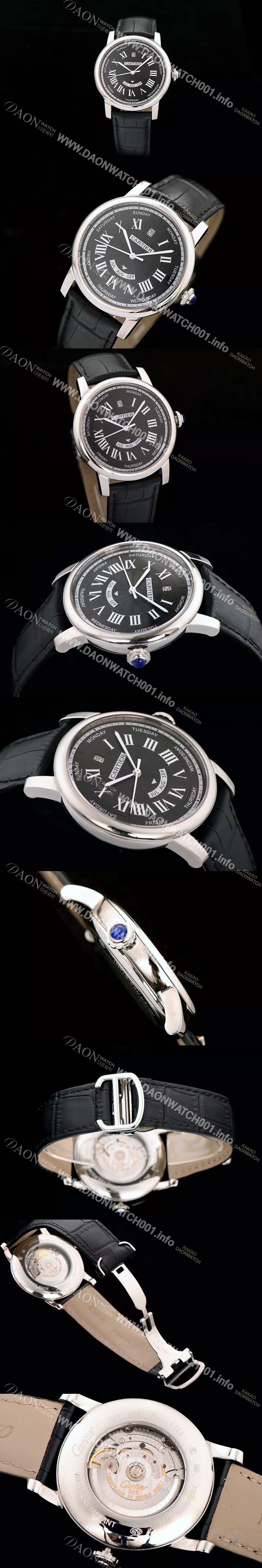 홍콩명품 [까르띠에] 남성용 솔로 드 까르띠에 오토매틱 42mm 블랙다이얼 CAR0300