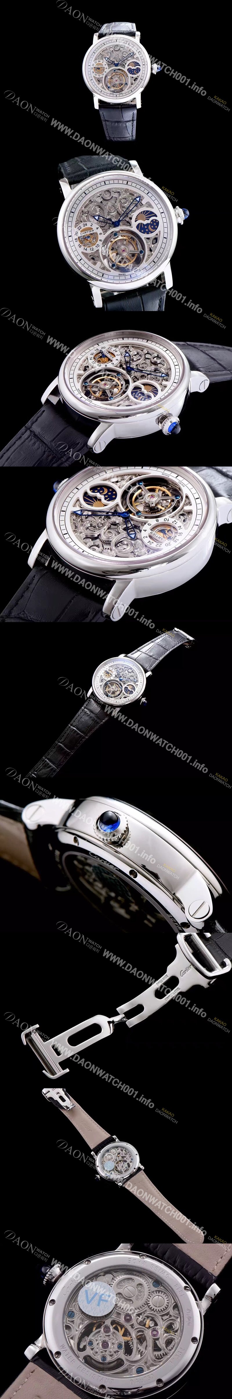 홍콩명품 [까르띠에] 남성용 로통드 드 까르띠에 투어빌론 시리즈 CAR0034