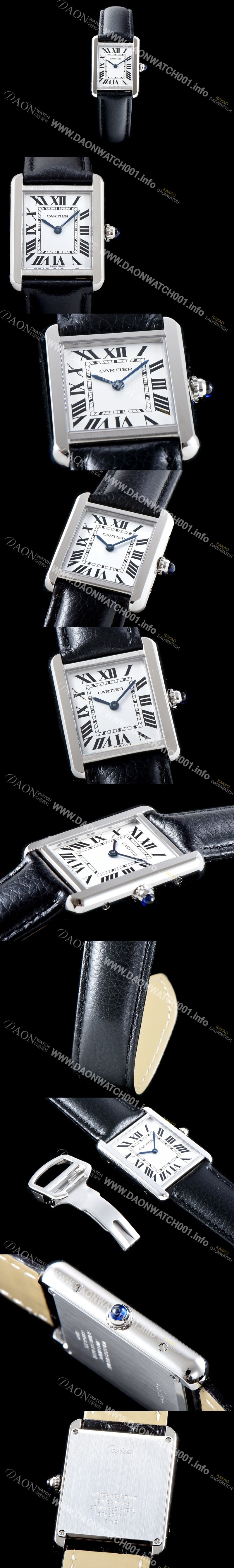 홍콩명품 [까르띠에] 여성용 탱크솔로 W1018355 베스트 에디션 탱크 화이트 다이얼 최고급 스위스 정품 쿼츠 무브먼트 CAR0101