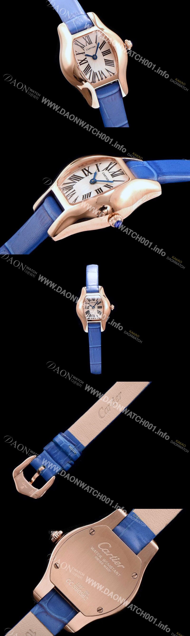 홍콩명품 [까르띠에] 여성용 토르튜 화이트 다이얼 스위스 정품 쿼츠 무브먼트 CAR0153