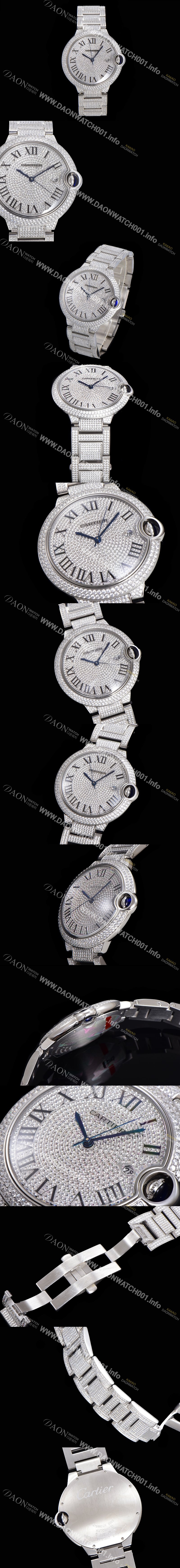 홍콩명품 [까르띠에] 남성용 럭셔리 풀다이아셋팅!! 발롱블루 드 까르띠에 HP100562