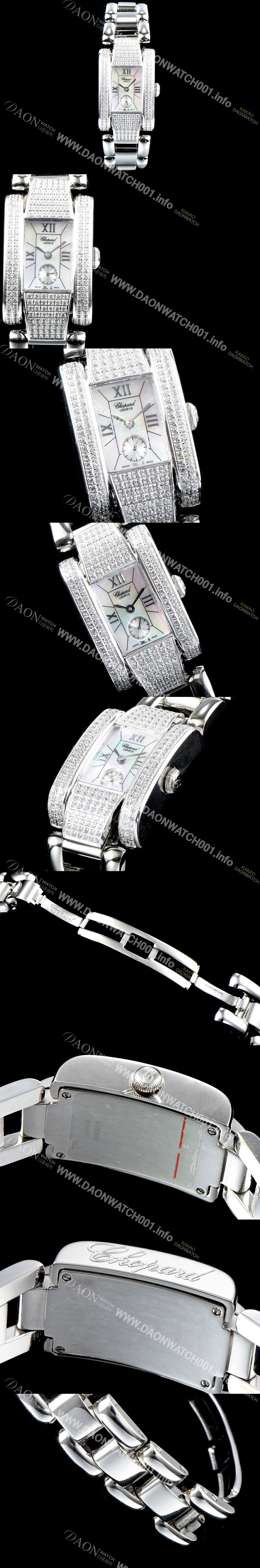 홍콩명품 [쇼파드] 여성용 라 스트라다 스위스 쿼츠 화이트 쥬얼리 베젤 자게다이얼 CHO0410