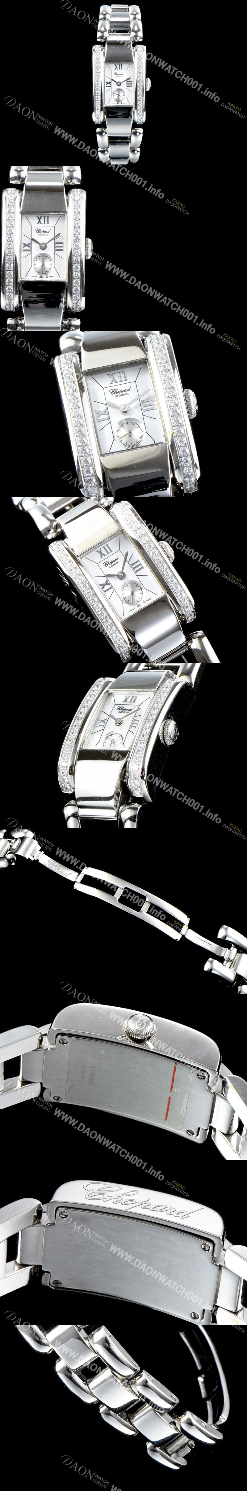 홍콩명품 [쇼파드] 여성용 라 스트라다 스위스 쿼츠 화이트 쥬얼리 베젤 실버다이얼 CHO0410