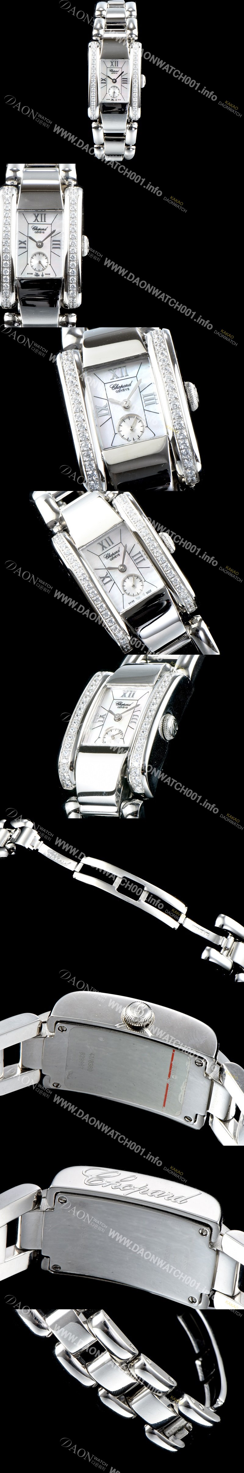 홍콩명품 [쇼파드] 여성용 라 스트라다 스위스 쿼츠 화이트 쥬얼리 베젤 자게다이얼 CHO0411