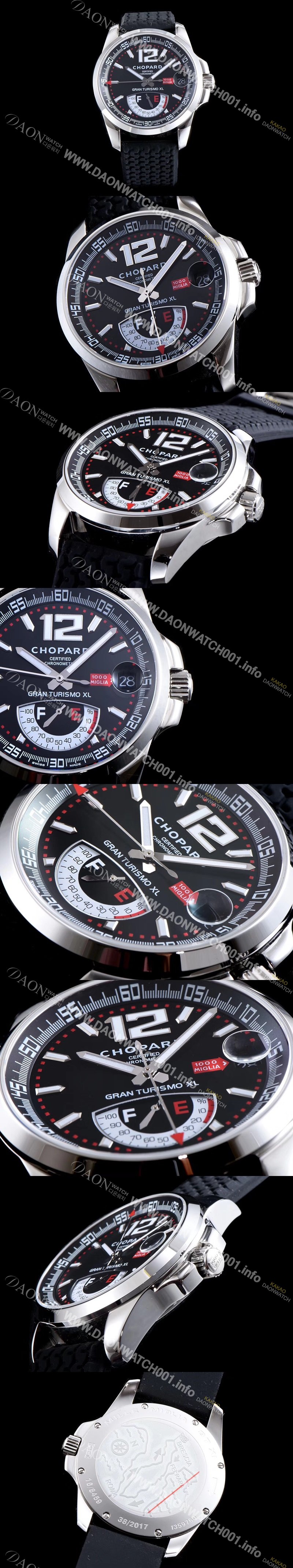 홍콩명품 [쇼파드] 남성용 클레식 레이싱 168457-3001 밀레 밀레밀리아 1000 모델 블랙 다이얼 ETA 2824-2오토매틱 무브먼 CHO0202