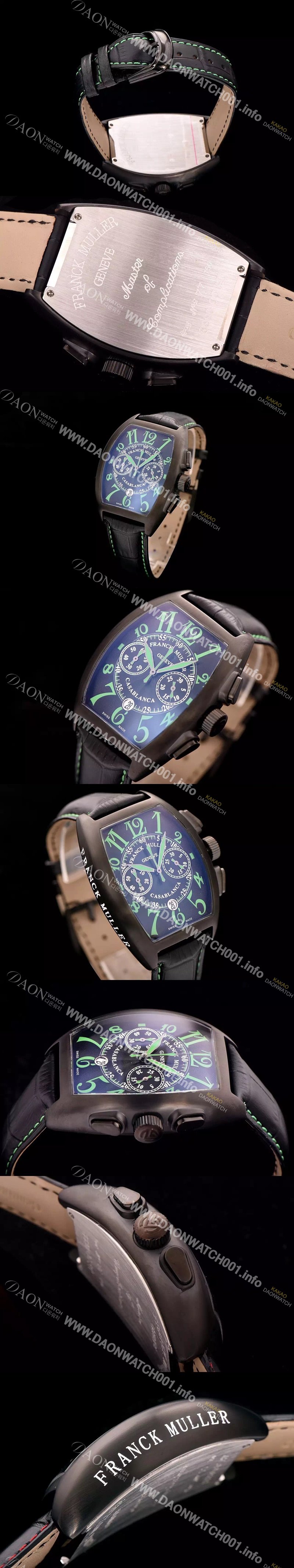 홍콩명품 [프랭크 뮬러] 남성용 카사블란카 크로노 블랙 다이얼 FRA4250