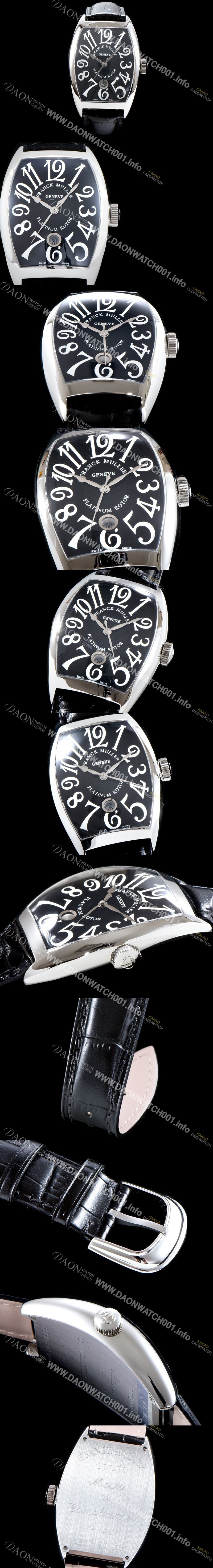 홍콩명품 [프랭크 뮬러] 남성용 최신버전 업그레이드형 카사블란카 5850 SC 플래티넘 로터!! 블랙 다이얼 스위스 ETA 2824-A2오토매틱 FRA0400