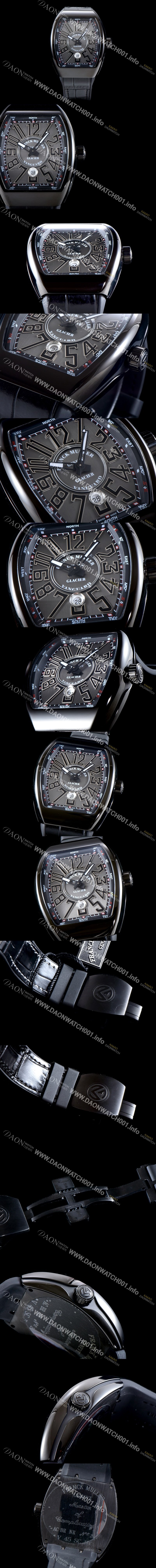 홍콩명품 [프랭크 뮬러] 남성용 마스터 컴플리케이션 V 45 SC DT YACHTING 5N 뱅가드 요팅!! PVD 코딩 그레이&블랙 다이얼 스위스 ETA 2824-A2오토매틱 FRA0410