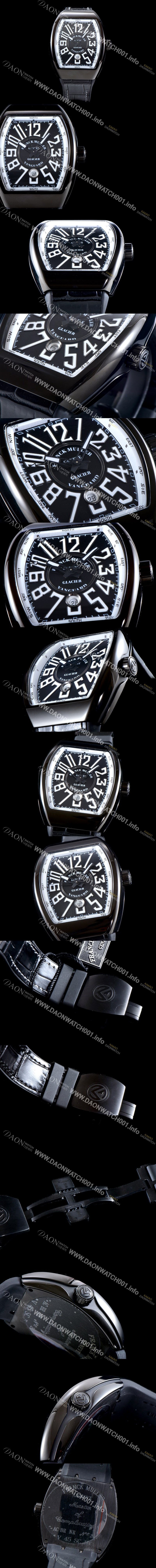 홍콩명품 [프랭크 뮬러] 남성용 마스터 컴플리케이션 V 45 SC DT YACHTING 5N 뱅가드 요팅!! PVD 코딩 블랙&화이트 다이얼 스위스 ETA 2824-A2오토매틱 FRA0413