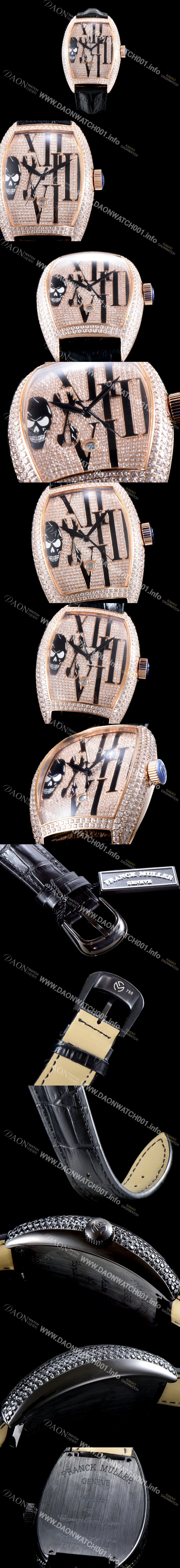 홍콩명품 [프랭크 뮬러] 남성용 인피니티 2267 QZ COL DRM 스컬 워치!! 풀 다이아셋팅 18k 로즈골드 오토매틱 무브먼트 FRA0400