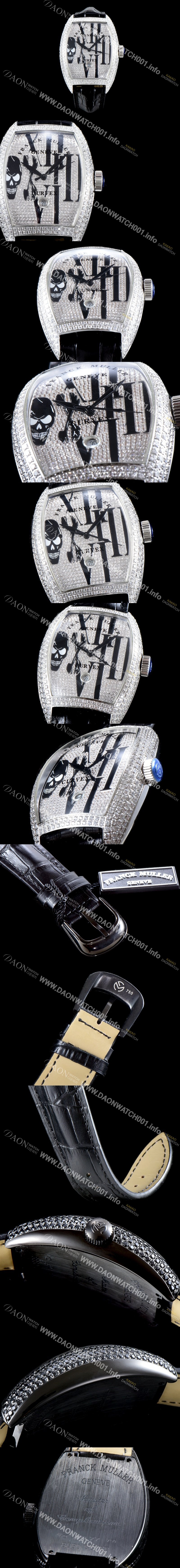 홍콩명품 [프랭크 뮬러] 남성용 인피니티 2267 QZ COL DRM 스컬 워치!! 풀 다이아셋팅 18k 화이트골드 오토매틱 무브먼트 FRA0403