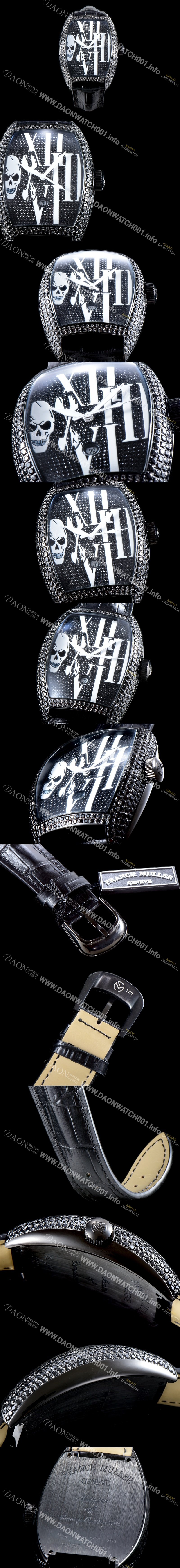 홍콩명품 [프랭크 뮬러] 남성용 인피니티 2267 QZ COL DRM 스컬 워치!! 풀 블랙 다이아셋팅 PVD 코팅 케이스 오토매틱 무브먼트 FRA0400