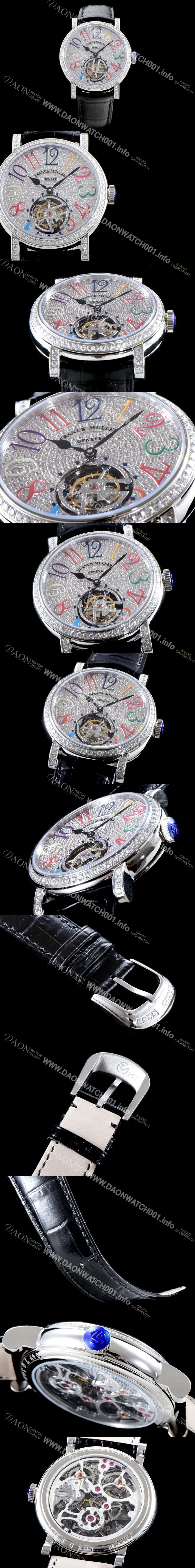 홍콩명품 [프랭크 뮬러] 남성용 Men's 컴플리케이션 7008 T 뚜르비용 브릴리언트 컷 다이아몬드 풀 셋팅 아시안 투어빌론 탑재 FRA0200