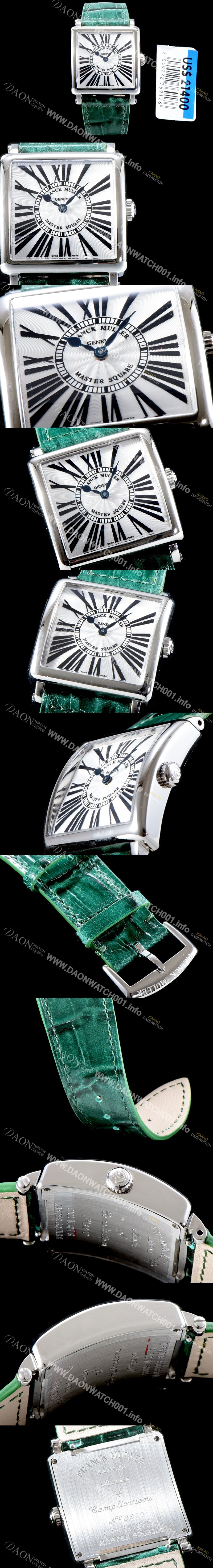 홍콩명품 [프랭크뮬러] 여성용 마스터 스퀘어6002 L QZ V 화이트 다이얼 스위스 정품 쿼츠 무브먼 FRA4400