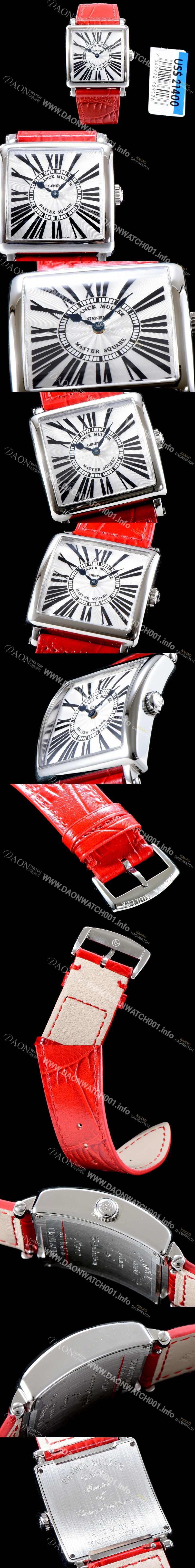 홍콩명품 [프랭크뮬러] 여성용 마스터 스퀘어6002 L QZ V 화이트 다이얼 스위스 정품 쿼츠 무브먼 FRA4430